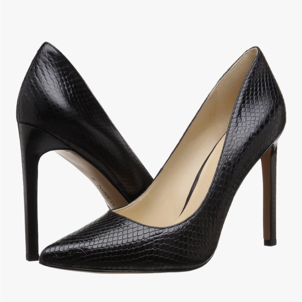 Nine West Tatiana Pumps in leather snakeskin embossed